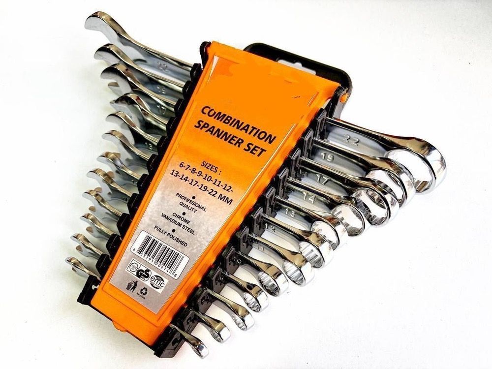 آچار یکسر پلکانی 12 عددی combination spanner